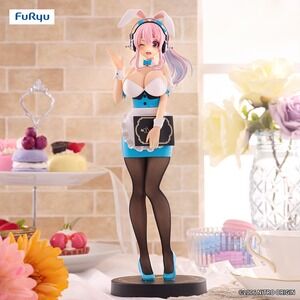 FuRyu Super Sonico Figure BiCute Bunnies Waitress L Vight Blue Version US Seller